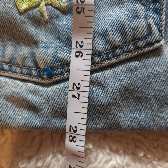 Handmade Vintage Denim Levis Bag With Long Strap Deep Interior Hippie/boho Vibe - Picture 7 of 8